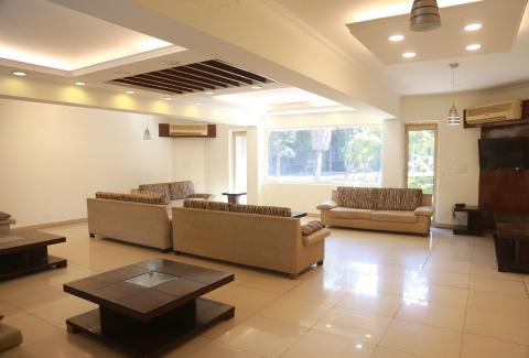 Ganga Hostel TV Room
